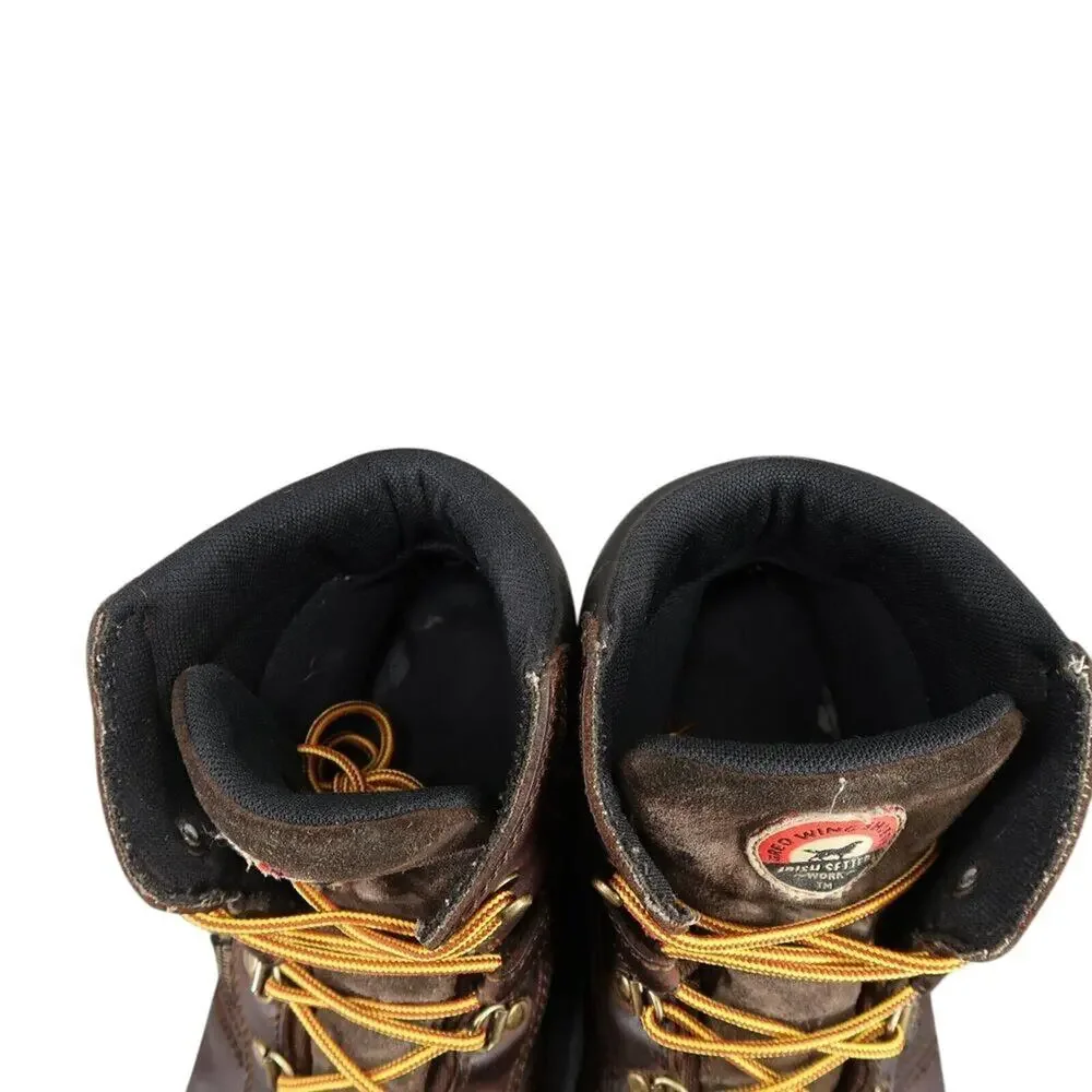 Red Wing Shoes Mens 12 Work Boot Leather Irish Setter Safety Toe Waterproof Ely